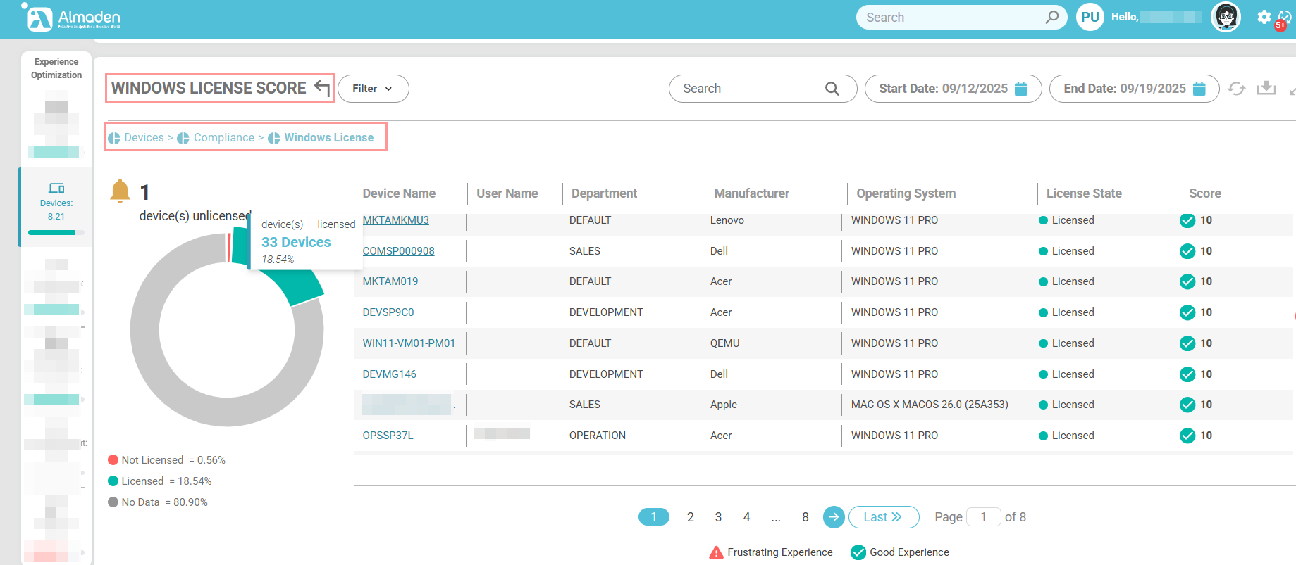 Device Calculation Structure - Product Documentation