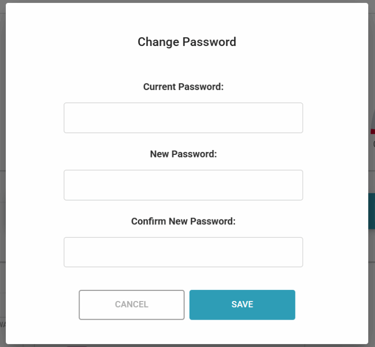 Change Password - Product Documentation