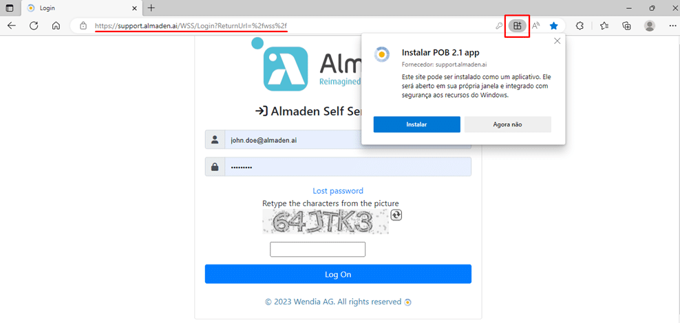 Almaden Support Portal