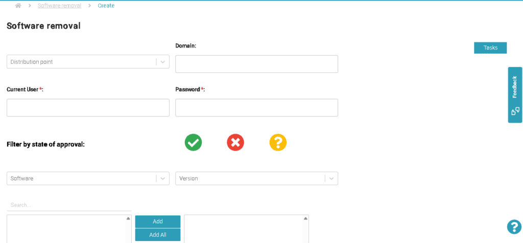 Desinstalación remota de software