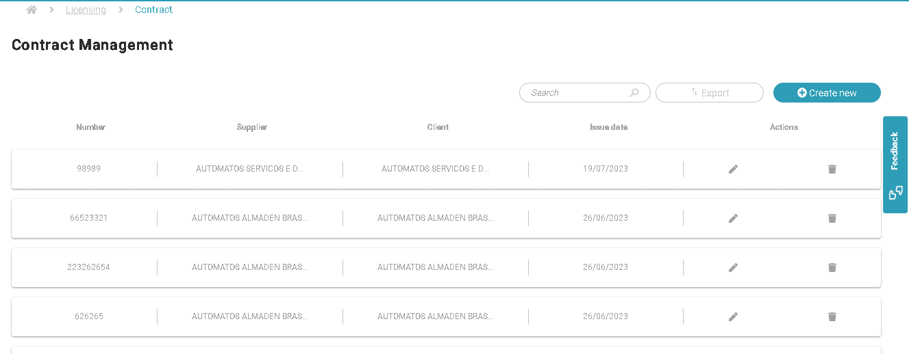 Contract Management - Product Documentation