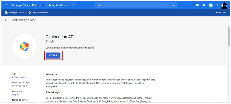 image 15 Google Cloud API token for improved geolocation