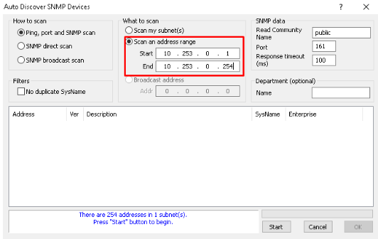 Imagem 18 Configuração de SNMP passo a passo