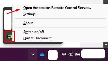 SRA Cfg1 Configuration - Automatos Remote Control Server