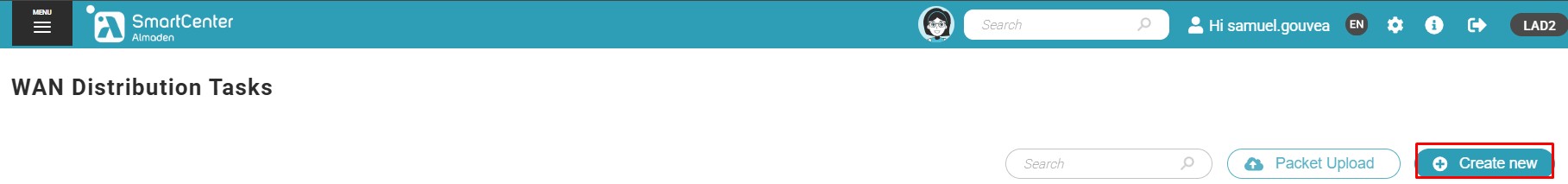 WAN Distribuition Tasks - Product Documentation