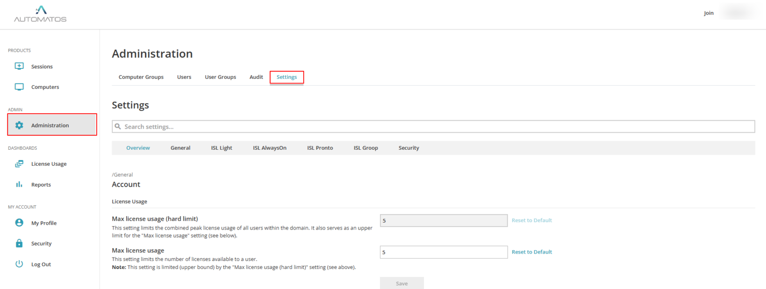 Administration - Product Documentation