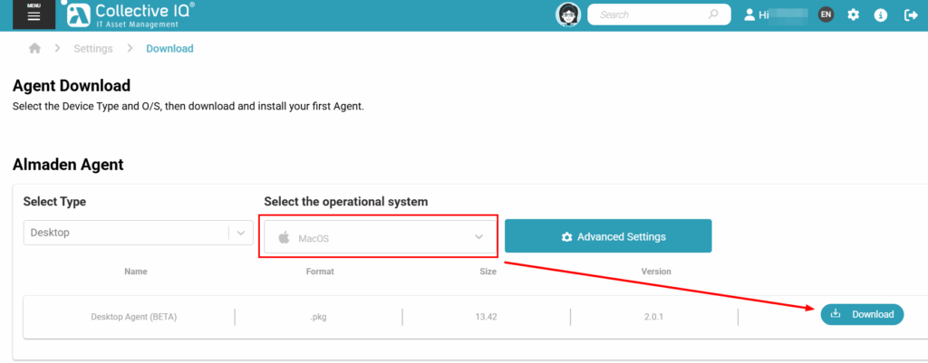 image 123 Agent macOS - Installation