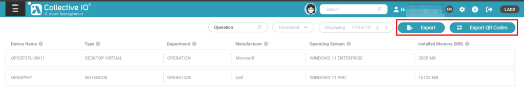 image 4 Routine Operations - Inventory > Hardware