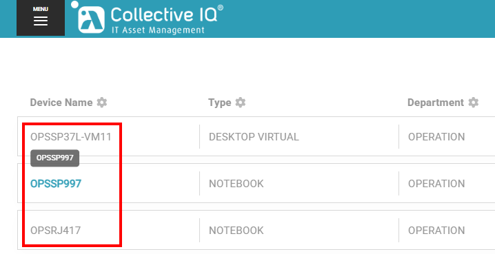 image 5 Routine Operations - Inventory > Hardware