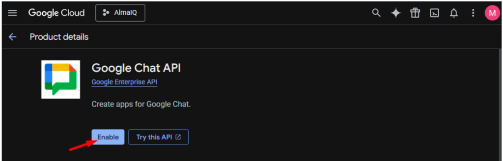image 10 AlmaIQ Integration Google Cloud