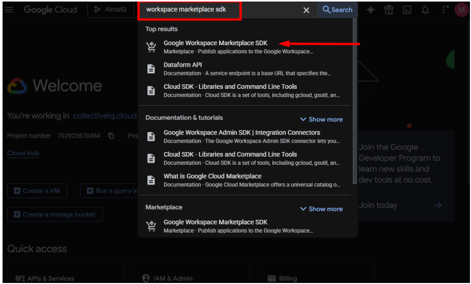 image 22 AlmaIQ Integration Google Cloud