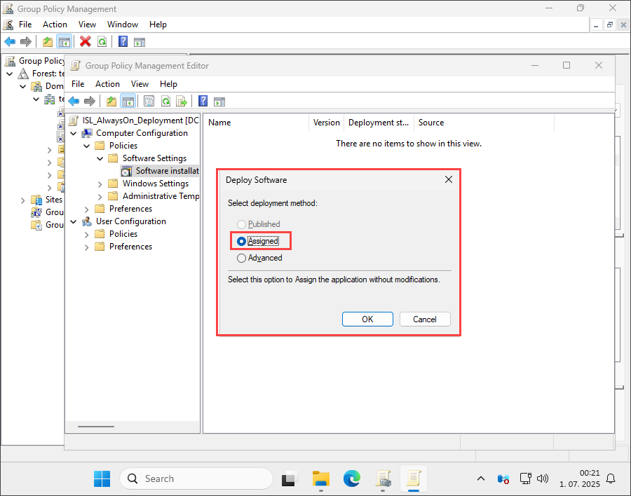 image 43 Deploy GPO - Automatos Remote Control Client / Server