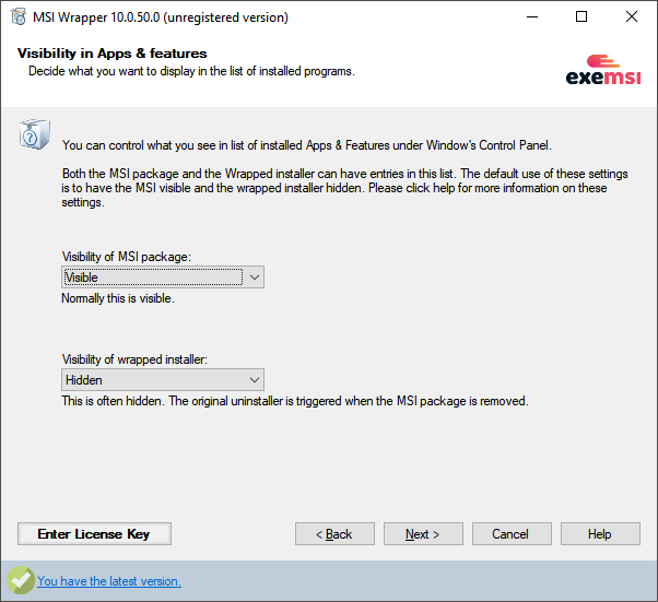 image 46 Convert ".exe" Installer to ".msi" Package