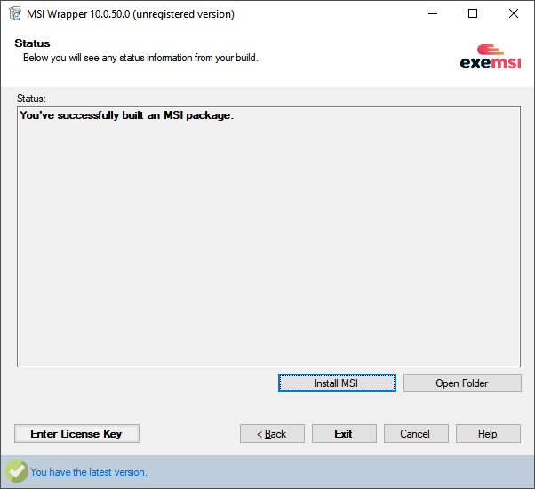 image 53 Convert ".exe" Installer to ".msi" Package